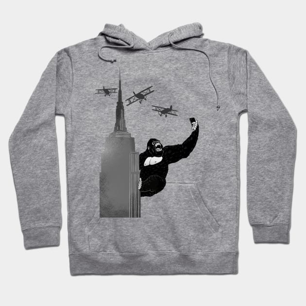 Selfie King Kong Hoodie by bignosework